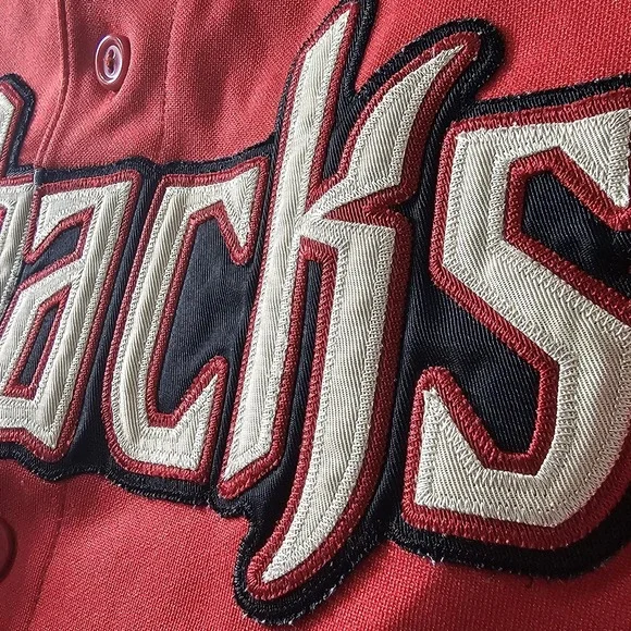 Majestic Arizona Diamondbacks Women's Size Small Baseball‎ Jersey Red MLB - Picture 6 of 9
